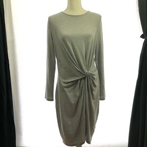 Amee Hanke gray dress long sleeve size 10